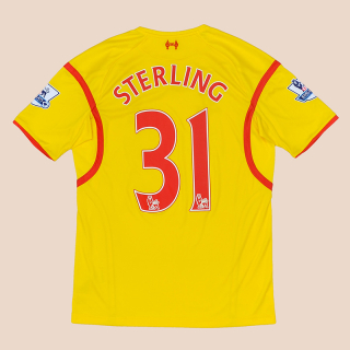 Liverpool 2014 - 2015 Away Shirt #31 Sterling (Excellent) M