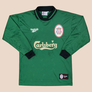 Liverpool 1996 - 1997 'Signed' Goalkeeper Shirt (Very good) S