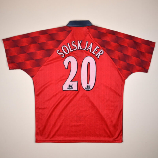 Manchester United 1997 - 1998 Home Shirt #20 Solskjaer (Good) L