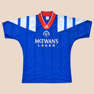 Rangers 1992 - 1994 Home Shirt (Good) M