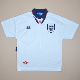 England 1993 - 1995 Home Shirt (Very good) XL