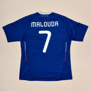 France 2009 - 2010 Home Shirt #7 Malouda (Very good) L