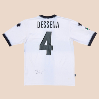 Parma 2006 - 2007 Match Issue Signed Home Shirt #4 Dessena (Good) XL