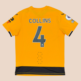 Wolverhampton 2022 - 2023 Match Issue Home Shirt #4 Collins (Very good) L