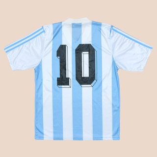 Argentina 1990 - 1991 Home Shirt #10 (Very good) M