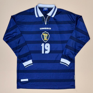 Scotland 1998 - 2000 Match Issue Home Shirt #19 (Good) XL