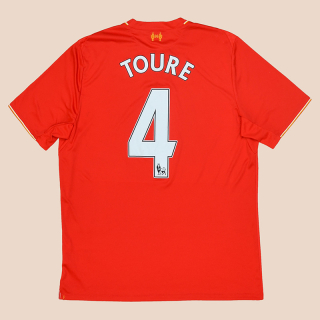 Liverpool 2015 - 2016 Home Shirt #4 Toure (Very good) XL