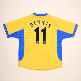 Chelsea 2000 - 2001 Away Shirt #11 Dennis (Good) L