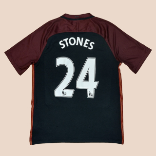 Manchester City 2016 - 2017 Away Shirt #24 Stones (Good) M