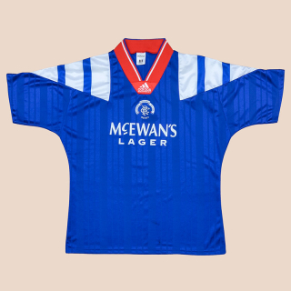 Rangers 1992 - 1994 Home Shirt (Very good) L