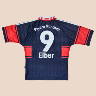 Bayern Munich 1997 - 1999 Home Shirt #9 Elber (Not bad) S