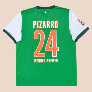 Werder Bremen 2009 - 2010 Home Shirt #24 Pizarro (Very good) M