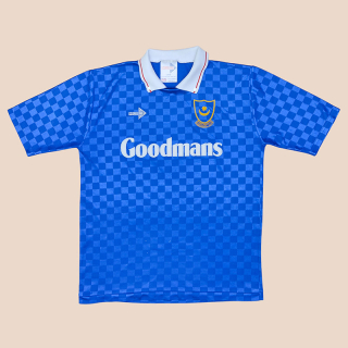 Portsmouth 1989 - 1991 Home Shirt (Very good) L