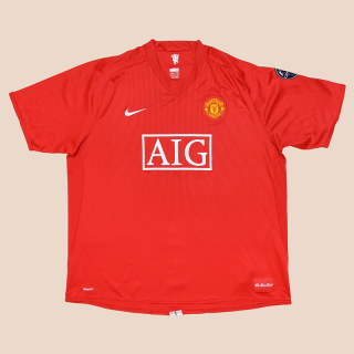 Manchester United 2007 - 2009 Champions League Home Shirt (Very good) XXXL