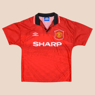 Manchester United 1994 - 1996 Home Shirt (Very good) YXL