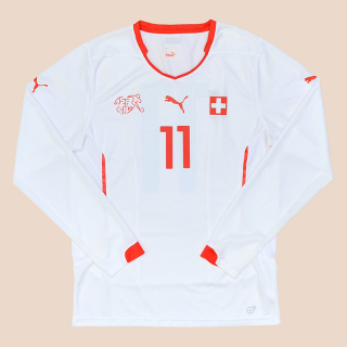 Switzerland  2014 - 2016 Match Issue Away Shirt #11 (Excellent) L