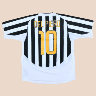 Juventus 2003 - 2004 Match Issue Home Shirt #10 Del Piero (Not bad) XL