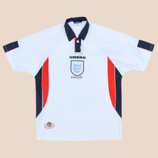 England 1997 - 1999 Home Shirt (Good) XL