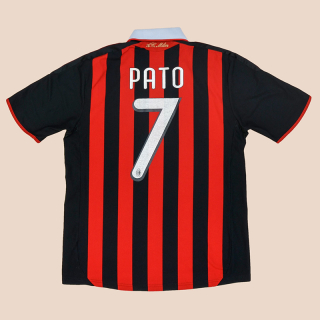 AC Milan 2009 - 2010 Home Shirt #7 Pato (Good) M