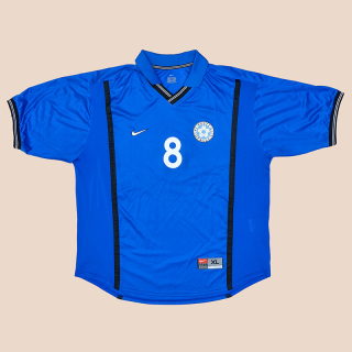 Estonia 2000 - 2002 Match Worn Home Shirt #8 (Excellent) XL