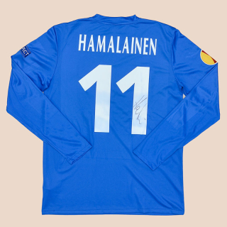 KRC Genk 2013 - 2014 Match Worn Signed Home Shirt #11 Hamalainen (Very good) M