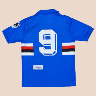 Sampdoria 1991 - 1992 Home Shirt #9 (Good) M