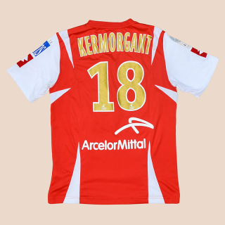 Stade De Reims 2008 - 2009 Match Issue Home Shirt #18 Kermorgant (Very good) XL