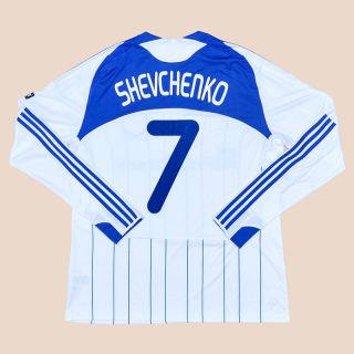 Dynamo Kiev 2009 - 2010 Match Issue Champions League Home Shirt #7 Shevchenko (Very good) XL