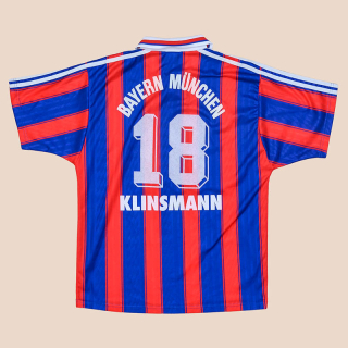 Bayern Munich 1995 - 1997 Home Shirt #18 Klinsmann (Very good) M