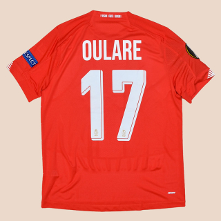 Standard Liege 2019 - 2020 Match Issue Europa League Home Shirt #17 Oulare (Very good) M