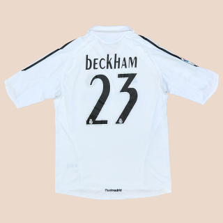 Real Madrid 2005 - 2006 Home Shirt #23 Beckham (Good) L