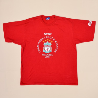 Liverpool 2005 Istanbul Final Cotton Shirt (Very good) XL