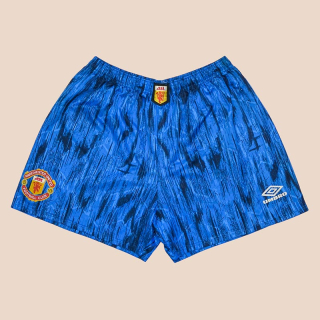 Manchester United 1992 - 1993 Away Shorts (Very good) S/M