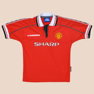 Manchester United 1998 - 2000 Home Shirt (Very good) S boys