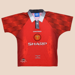 Manchester United 1996 - 1998 Home Shirt (Very good) L boys