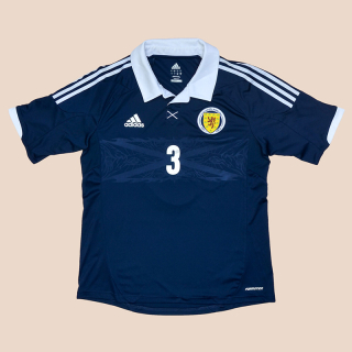 Scotland 2011 - 2013 Match Issue Home Shirt #3 (Excellent) L