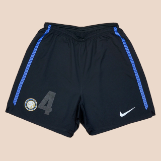 Inter Milan 2010 - 2011 Player Issue Home Shirt #4 Zanetti (Not bad) M