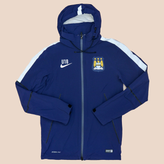 Manchester City 2014 - 2015 U18 Player Issue Hooded Jacket (Excellent) S