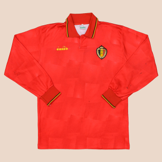 Belgium  1992 - 1994 Match Issue Home Shirt #7 (Good)