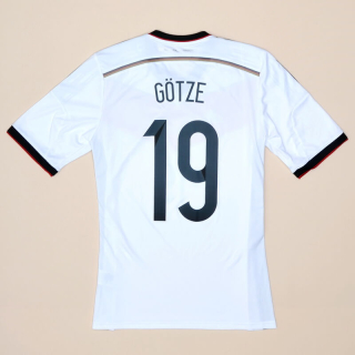 Germany 2014 - 2015 Home Shirt #19 Gotze (Very good) S