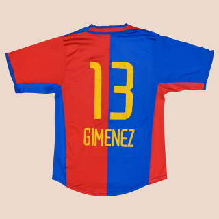 FC Basel 2002 - 2004 Home Shirt #13 Gimenez (Very good) S