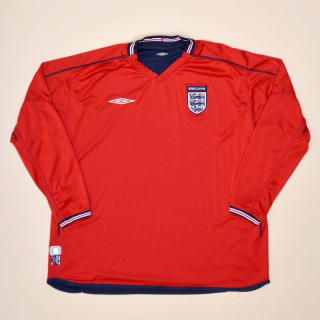 England 2002 - 2004 Away Shirt (Excellent) XL