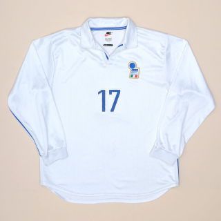 Italy 1997 - 1998 Match Issue Away Shirt #17 (Good) L