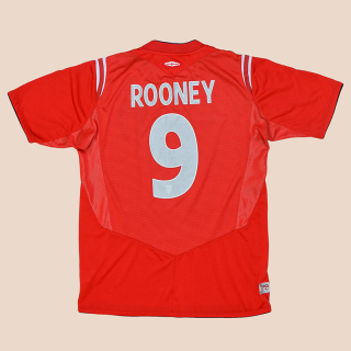 England 2004 - 2006 Away Shirt #9 Rooney (Good) S