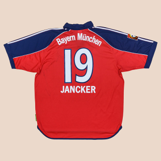 Bayern Munich 1999 - 2001 Match Issue Signed Home Shirt #19 Jancker (Excellent) XL