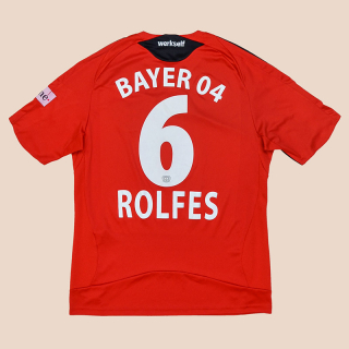 Bayer Leverkusen 2008 - 2009 Home Shirt #6 Rolfes (Not bad) L