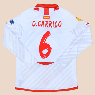 Sevilla 2013 - 2014 Match Issue Europa League Home Shirt #6 D.Carrico (Excellent) L