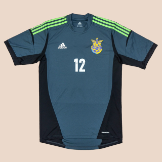 Ukraine 2012 - 2013 Match Issue Goalkeeper Shirt #12 (Excellent) L