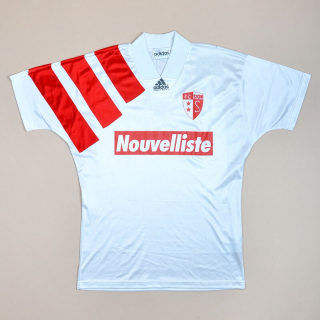 FC Sion 1992 - 1993 'Signed' Home Shirt (Very good) S