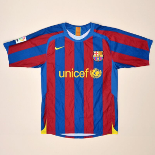 Barcelona 2005 - 2006 Home Shirt (Very good) S